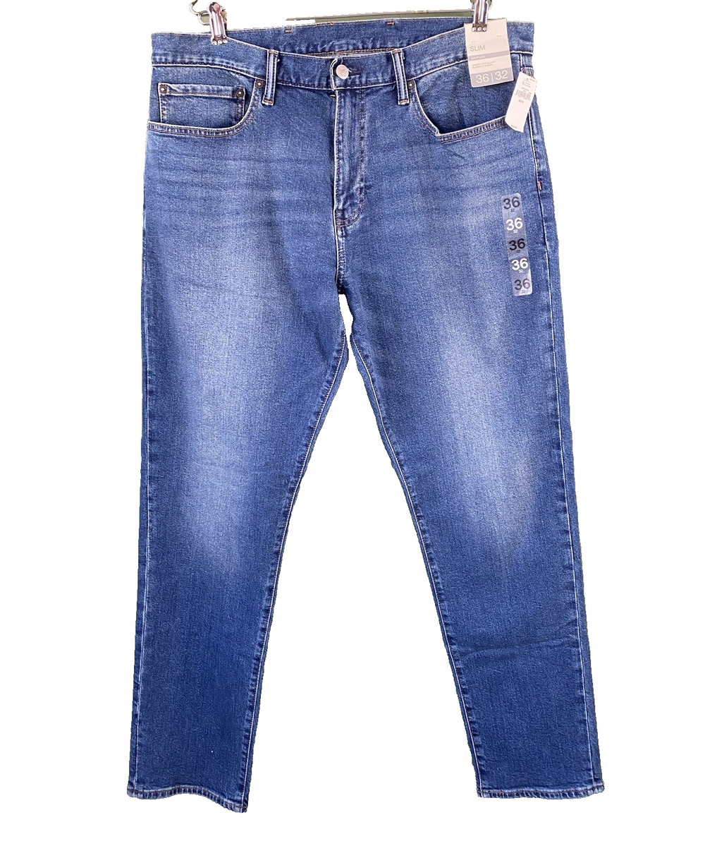 GAP Jeans Mens 36x32 Slim Straight Stretch NEW Casual Normcore Denim Pants